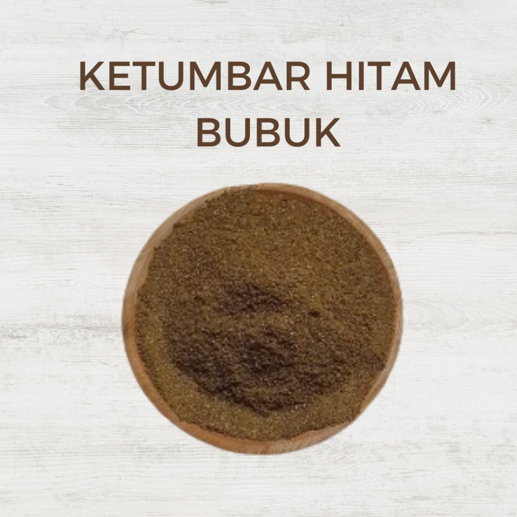 KETUMBAR HITAM BUBUK/BLACK CORIANDER POWDER 1000gr | BUMBU DAPUR KETUMBAR HITAM | BUMBU GILING KETUM