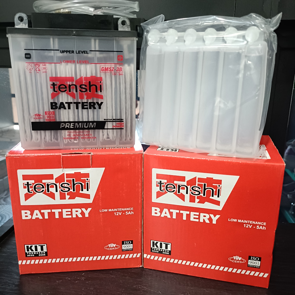 Aki basah TENSHI GM5Z-3B mio sporty, mx135, grand, jupiter burhan. (garansi 7 bulan)