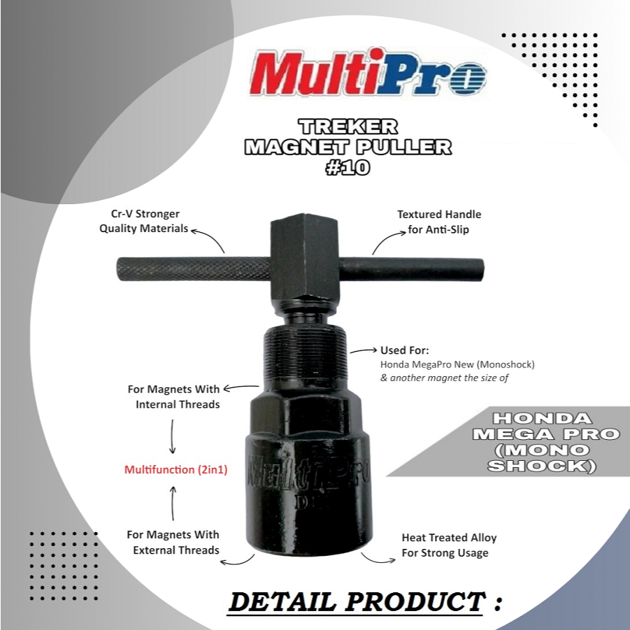 MULTIPRO Treker Magnet Puller MULTIPRO No 10 #10 No 10 Teaker Treker Magnet Mega Pro Verza CBR CRF