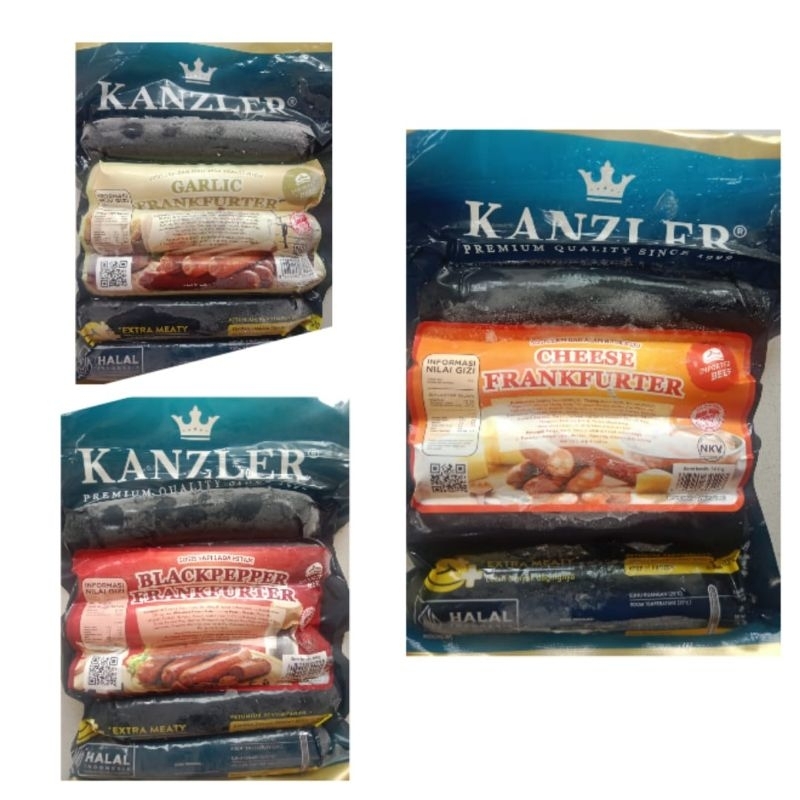 

Kanzler Frankfurter Blackpepper | Frankfurter Cheese | Frankfurter Garlic
