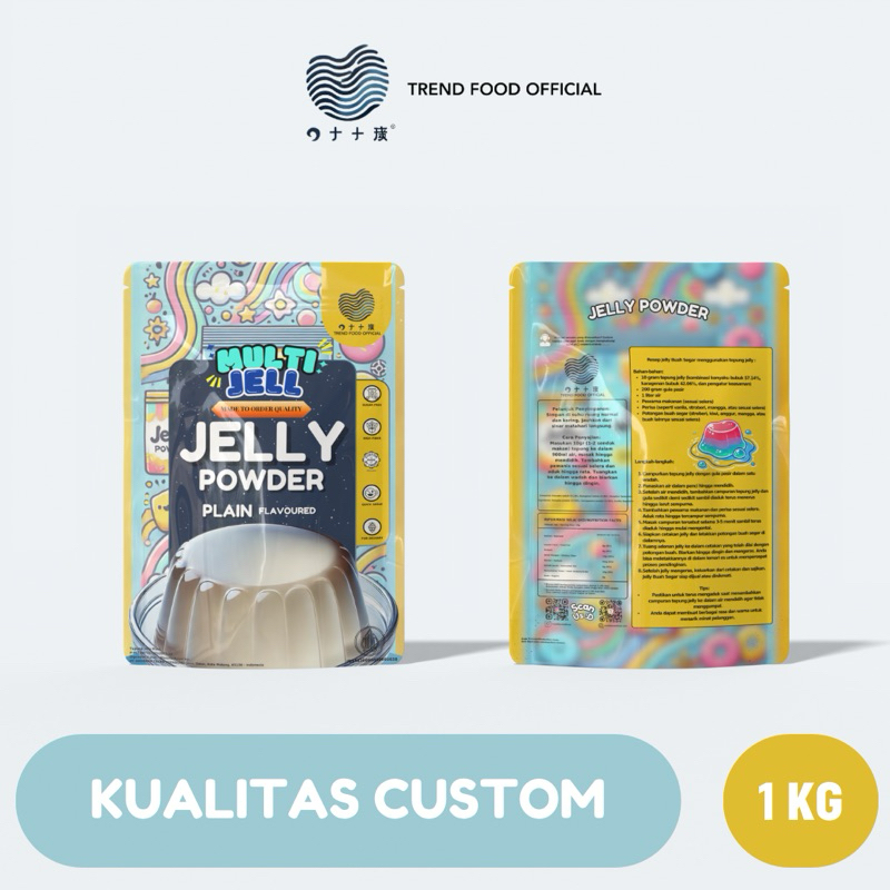

TrendFood Official Custom Jelly Powder 1 KG, tepung jelly custom