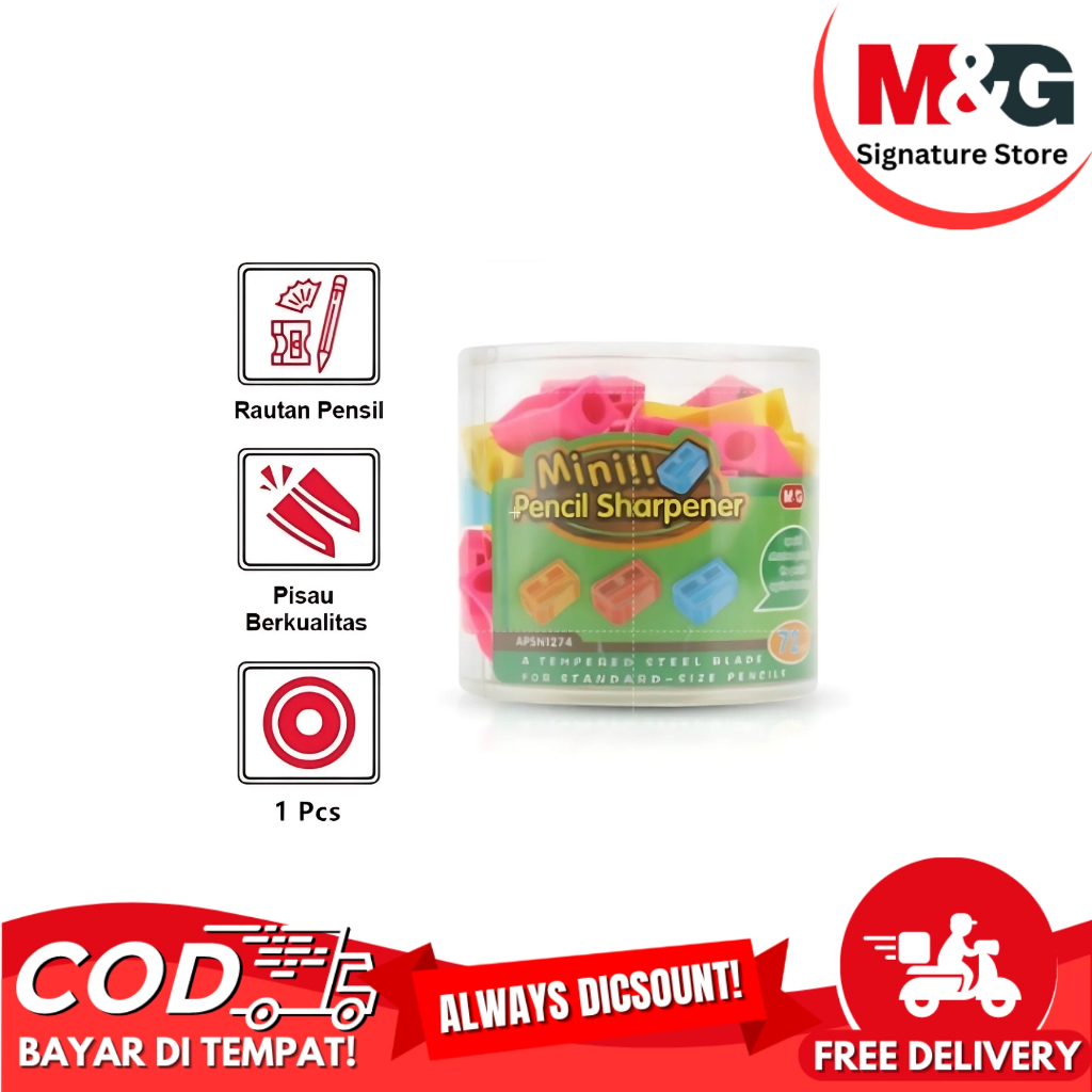 

Serutan Mini M&G Mini Sharpener M&G Banyak Pilihan Warna #APSN1274 - Satuan
