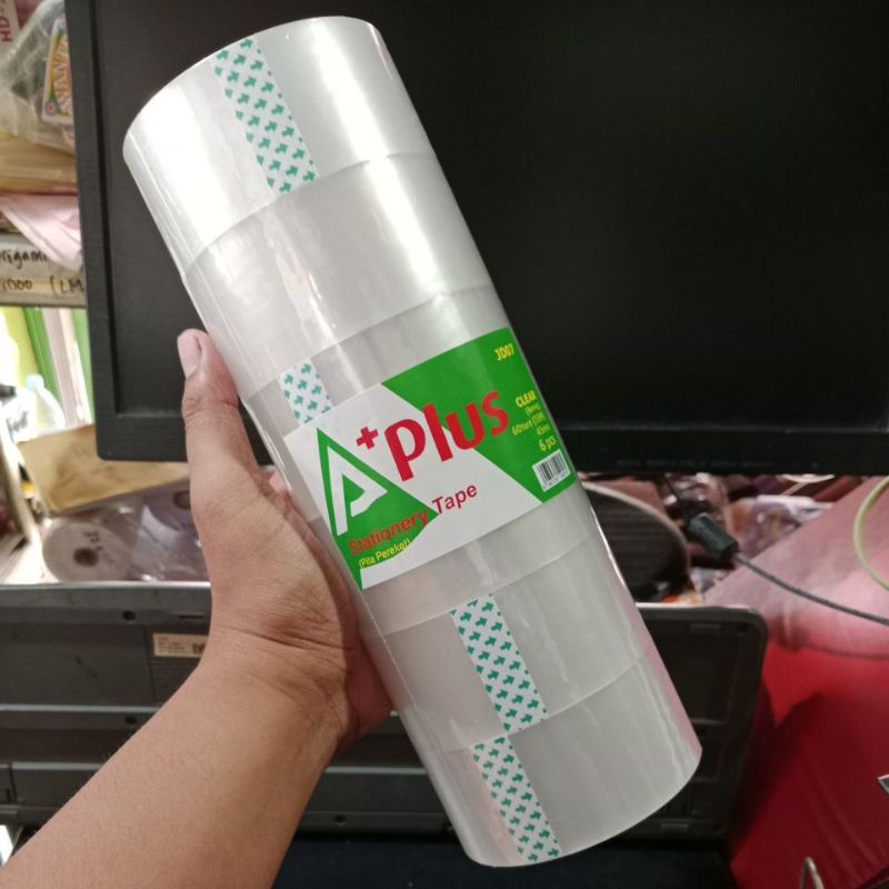 

Lakban Transparan A+Plus 2" / 45 mm (60 yard)