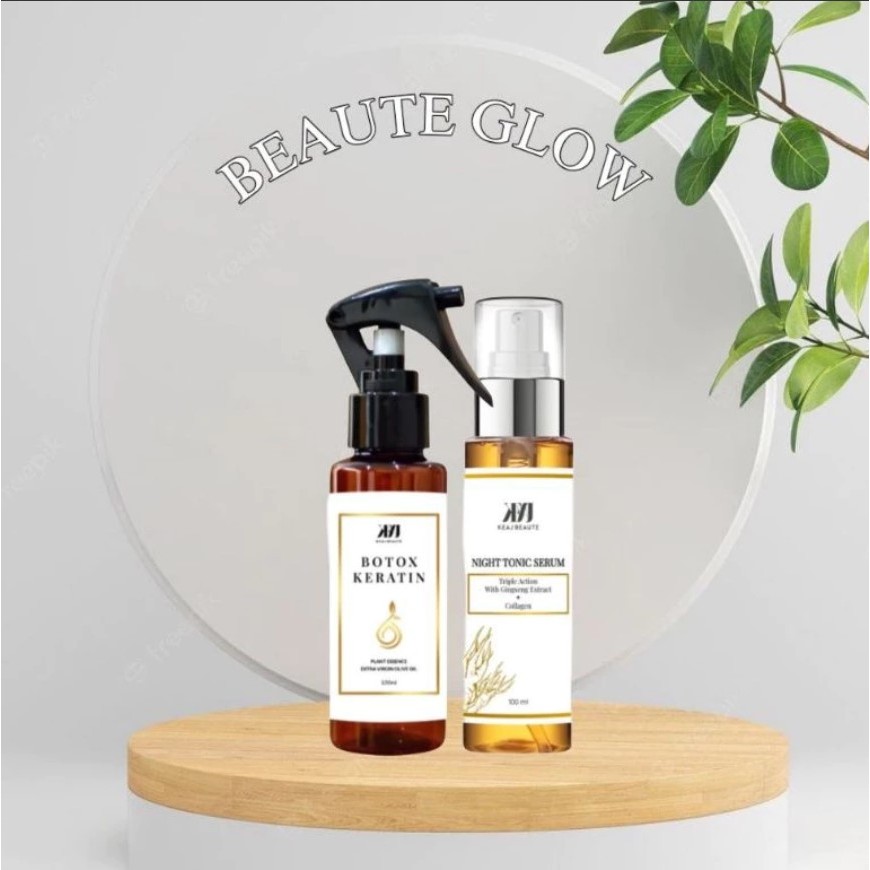 PAKET HEMAT HAIRCARE 1 ( NIGHT TONIC SERUM ) + ( BOTOX KERATIN )