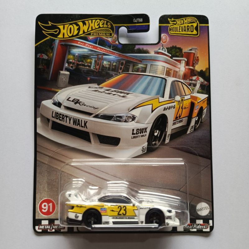 hot wheels hotwheels boulevard LB super silhouette nissan silvia S15 putih
