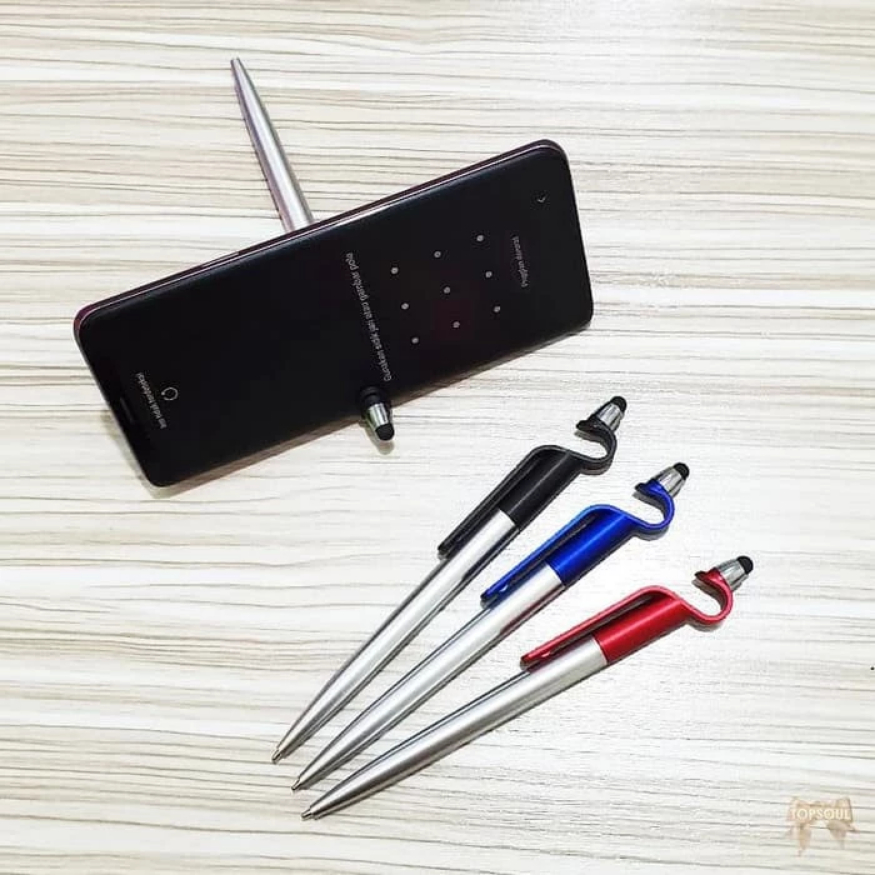 

CETAK SABLON Pulpen Stand HP + Stylush / Ballpoint Bolpen Pena Pen Promosi BP509