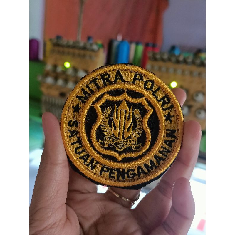 Bordir 3d Mitra Polri kewenangan, satuan oengaman mitra polri
