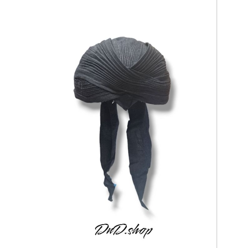 BLANGKON SUNAN KALIJAGA HITAM POLOS GAYA JOGJA KENCER SLIWIR PANJANG WARNA HITAM