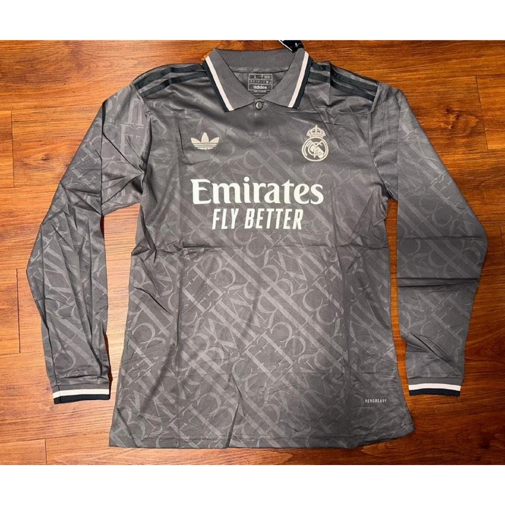 JERSEY MADRID 3RD LONG SLEEVE 2024/2025 GRADE ORI IMPORT- JERSEY MADRID LENGAN PANJANG 2024/2025