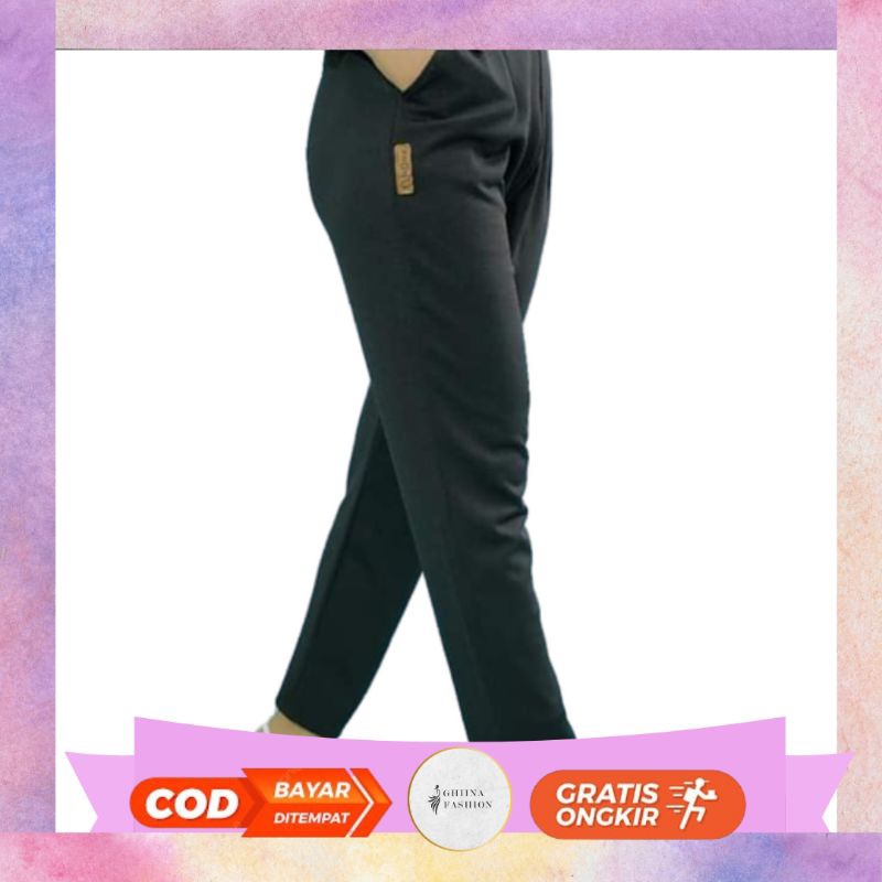 Sema Pants Ghina Fashion - Celana Scuba Nyaman Outfit Daily Murah Viral Berkualitas
