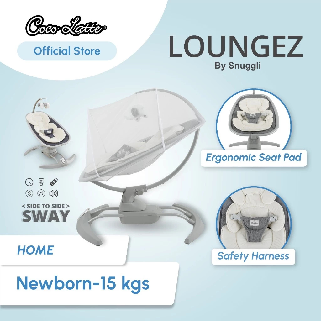 Cocolatte Loungez by Snuggli / Swing Cocolatte Snuggli / Ayunan Bayi Elektrik / Ayunan Cocolatte