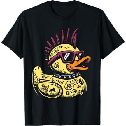 Baju Kaos Distro Punk Duck Duckling Punk Rocker T-Shirt