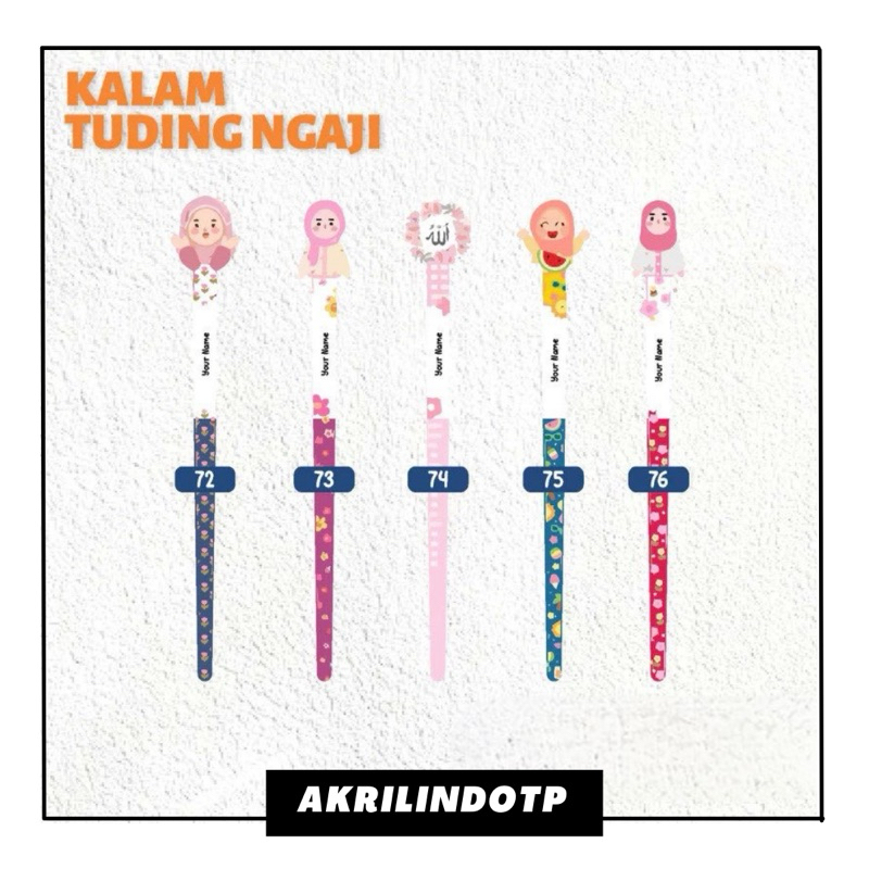 

Tuding Ngaji - Kalam Ngaji - Duding Ngaji Anak Akrilik Custom Nama Free Design
