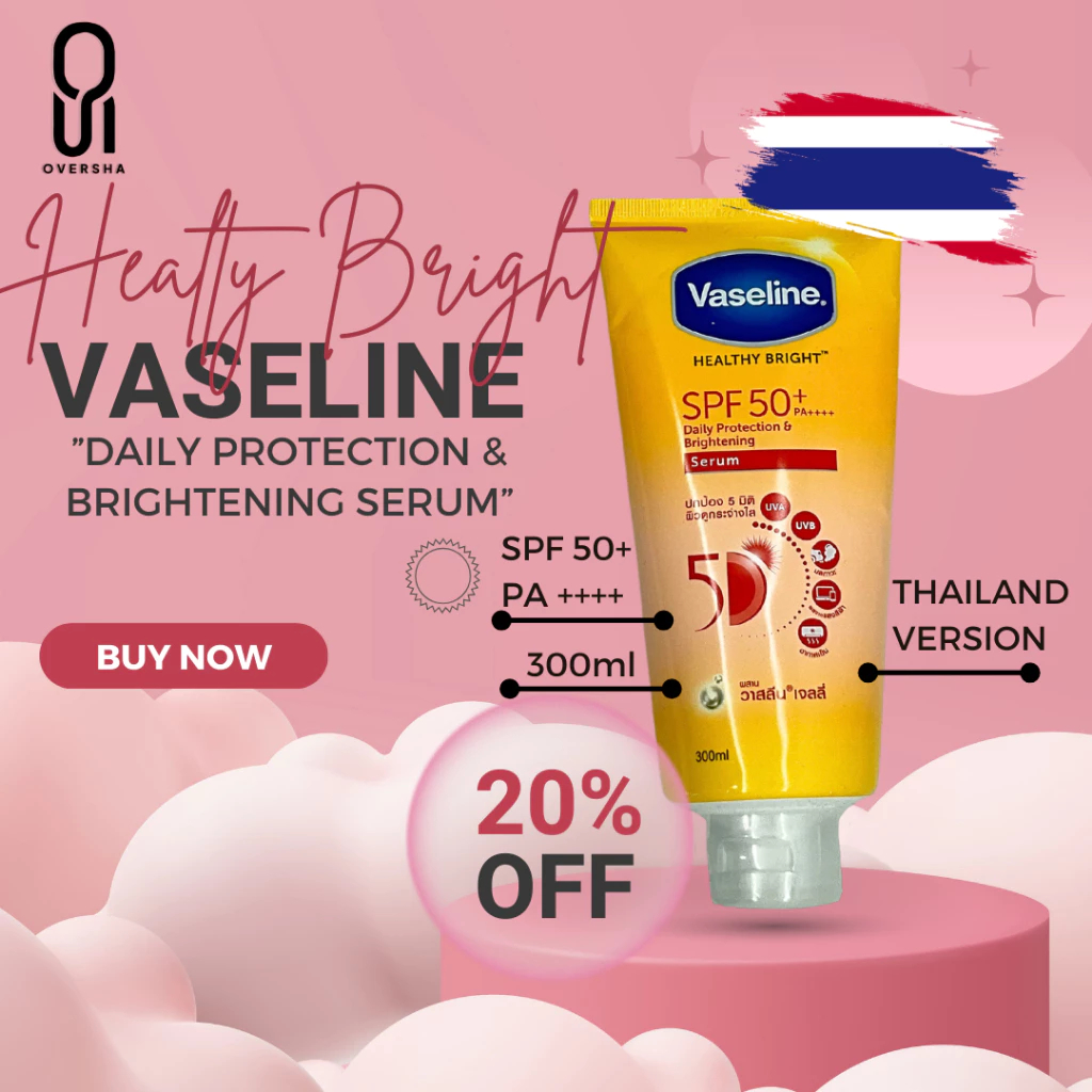 READY STOCK VASELINE GLUTA HYA SERUM BURST LOTION DEWY RADIANCE VASELINE SACHET