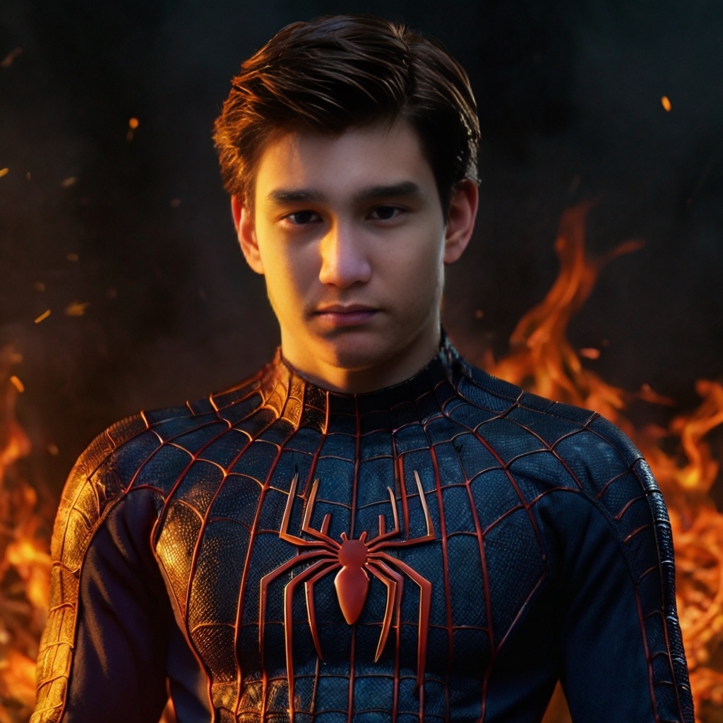 Jasa Edit foto Karakter AI 3D 4D Spiderman realistic personal tipe close-up