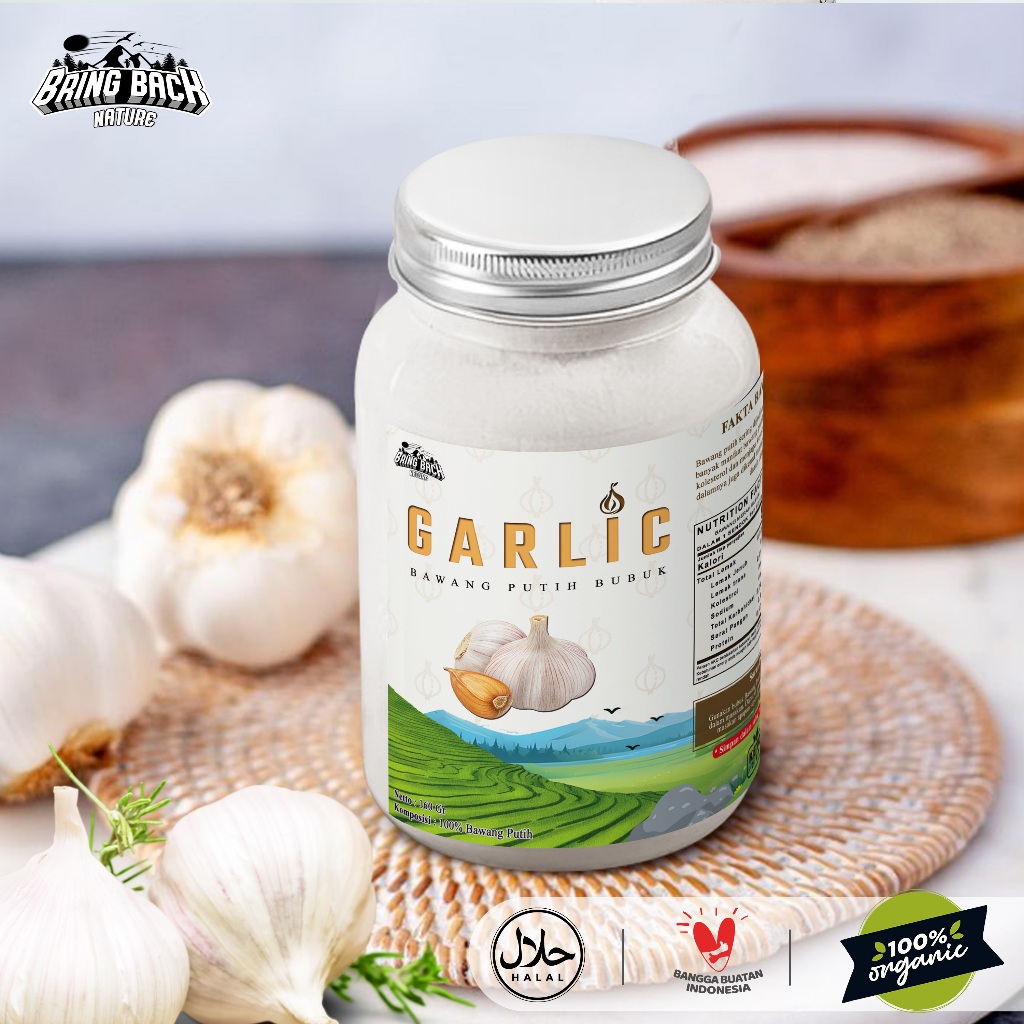 

BAWANG PUTIH BUBUK 160gr PREMIUM ASLI DAN MURNI / GARLIC POWDER ORIGINAL 100% TANPA CAMPURAN HERBAL ANTIOKSIDAN DAN IMUN TUBUH / REMPAH SERBUK BAWANG PUTIH BUMBU