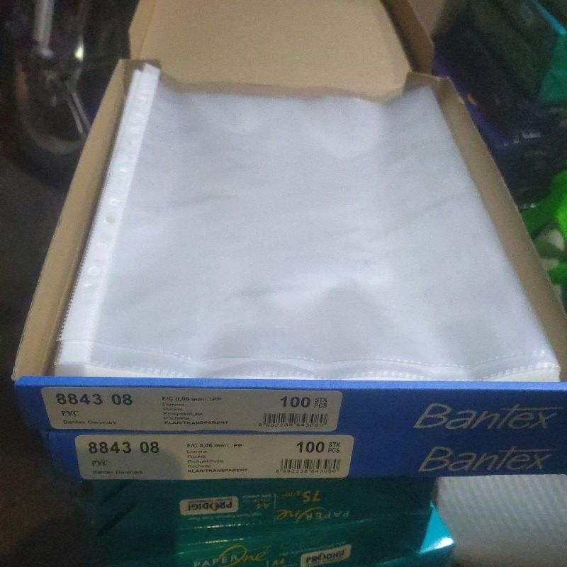 

PP Pocket Bantex F4 8843 08 1Box isi 100 Lembar