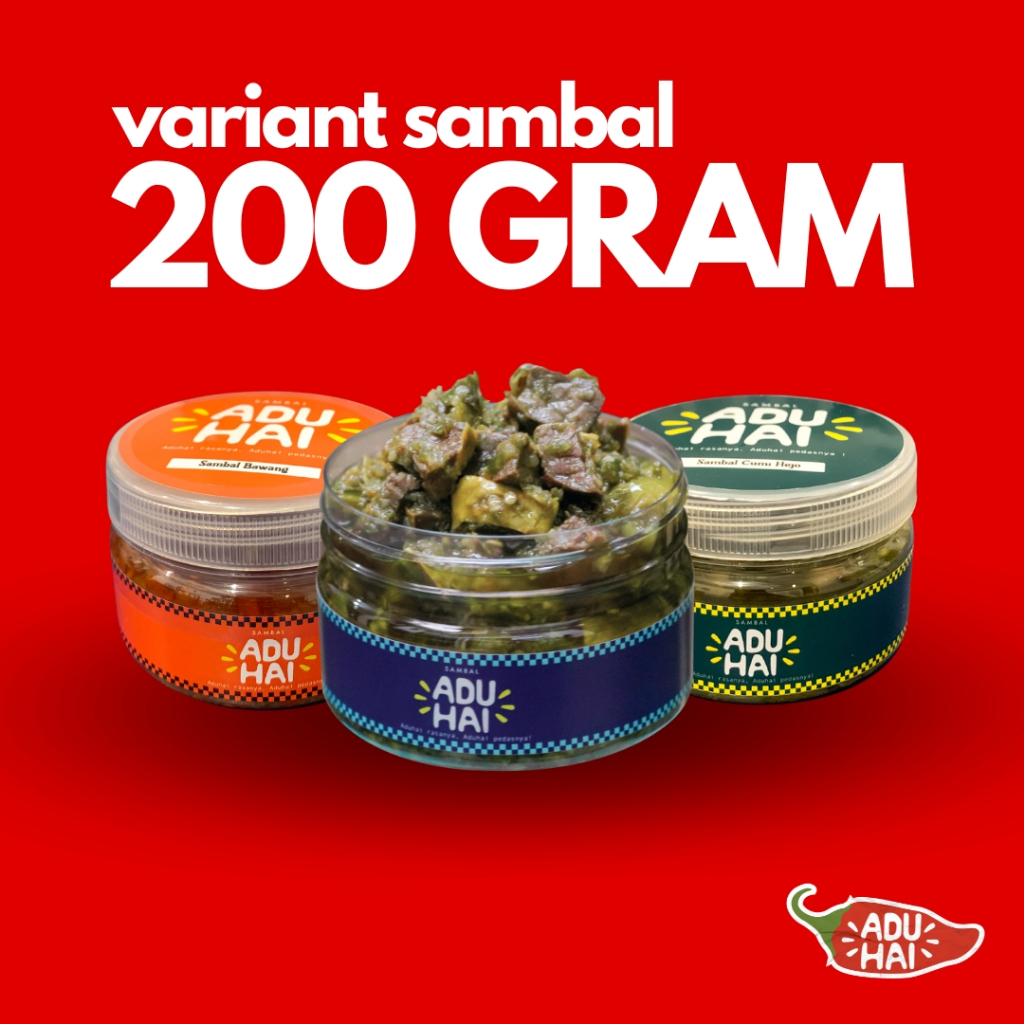 

SAMBAL ADUHAI - Sambel Pedas Asli Kemasan 200gr