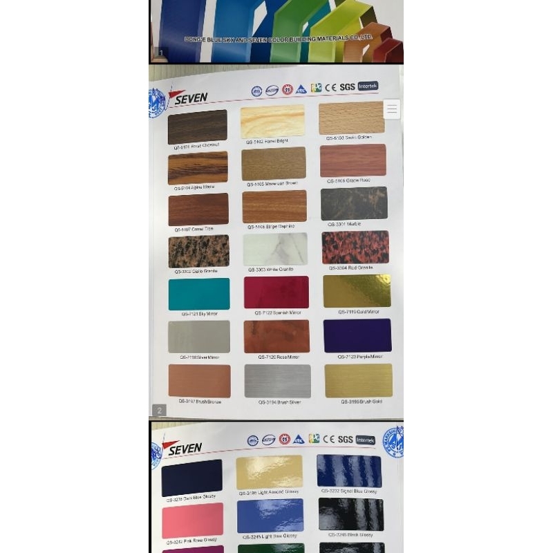 ACP SEVEN TEBAL 4MM ukuran 144 x 122