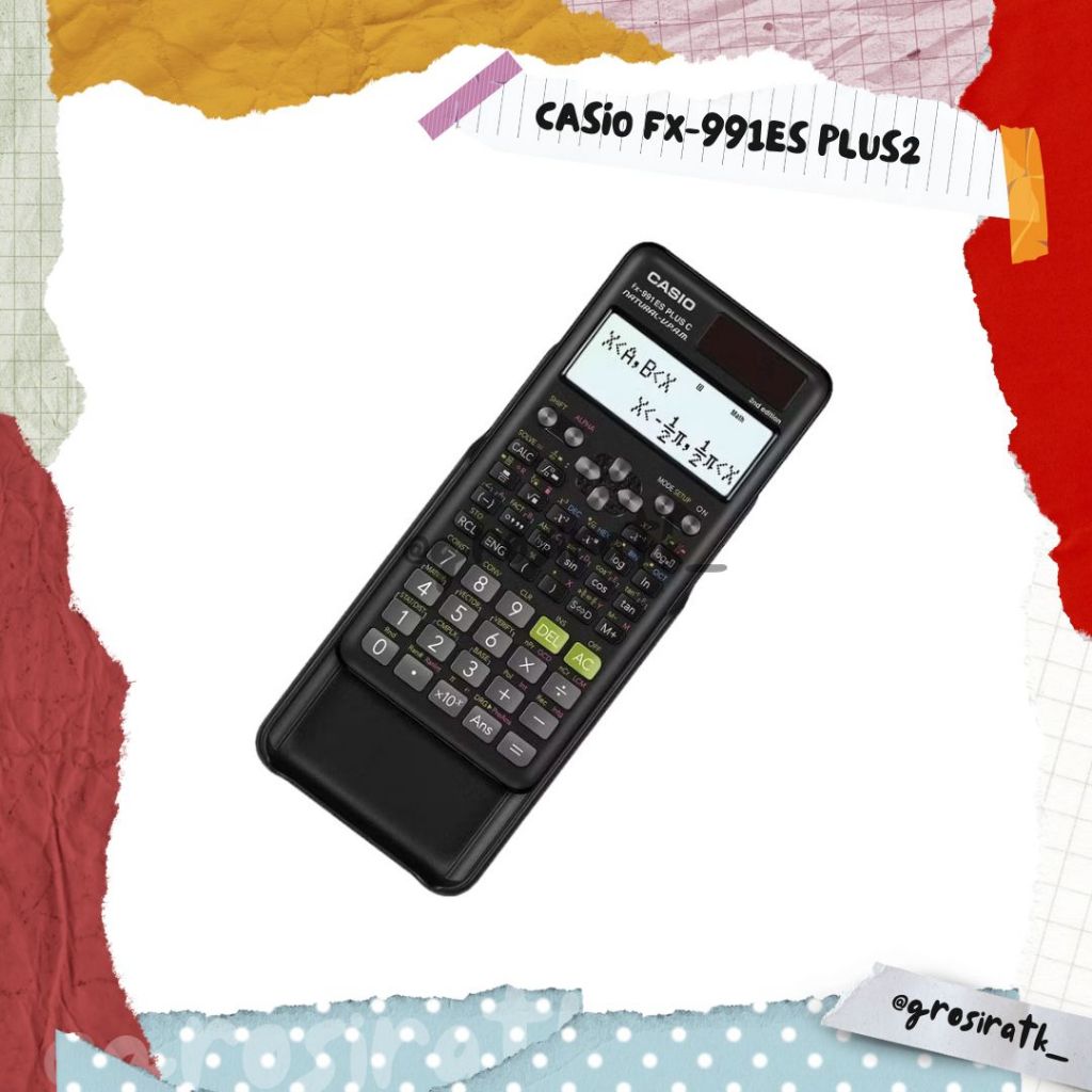 

CASIO FX-991ES Plus2 - Kalkulator Sekolah Kuliah - Scientific Saintifik - 417 fungsi