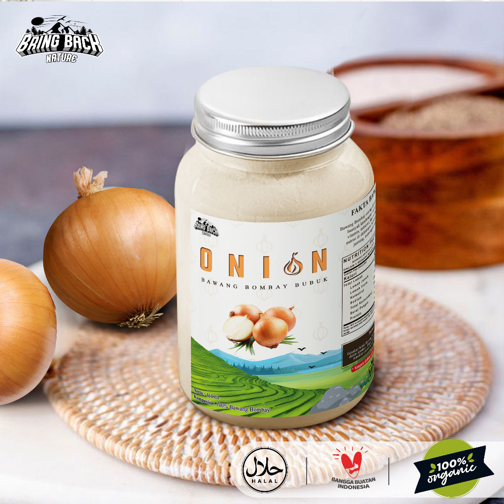 

BAWANG BOMBAY BUBUK 160gr PREMIUM ASLI DAN MURNI / ONION POWDER ORIGINAL 100% TANPA CAMPURAN HERBAL FLU DAN JANTUNG / REMPAH SERBUK BAWANG BOMBAY BUMBU