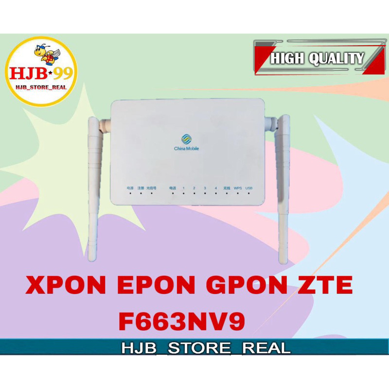 Modem / ONT XPON F663NV9 /Modem Xpon F663NV9 Epon Gpon Lengkap Adaptor 12V 1A & TANPA ADAPTOR
