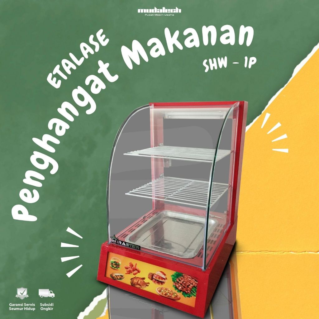 Showcase Warmer Etalase Penghangat Makanan Fried Chicken SHW-1P