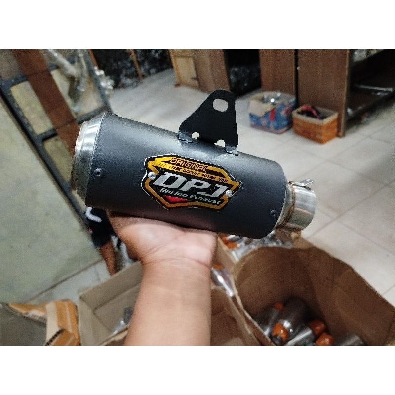 knalpot RACING drag GP1 knalpot Racing drag dpj gp1 black COTING slencer knalpot RACING dpj knalpot 