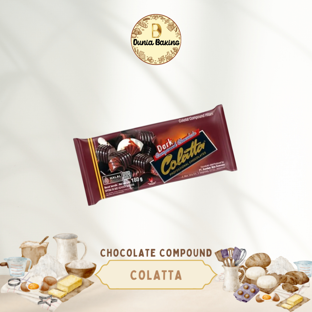 

Colatta dark compound 180gr | Coklat batang colatta 180gr