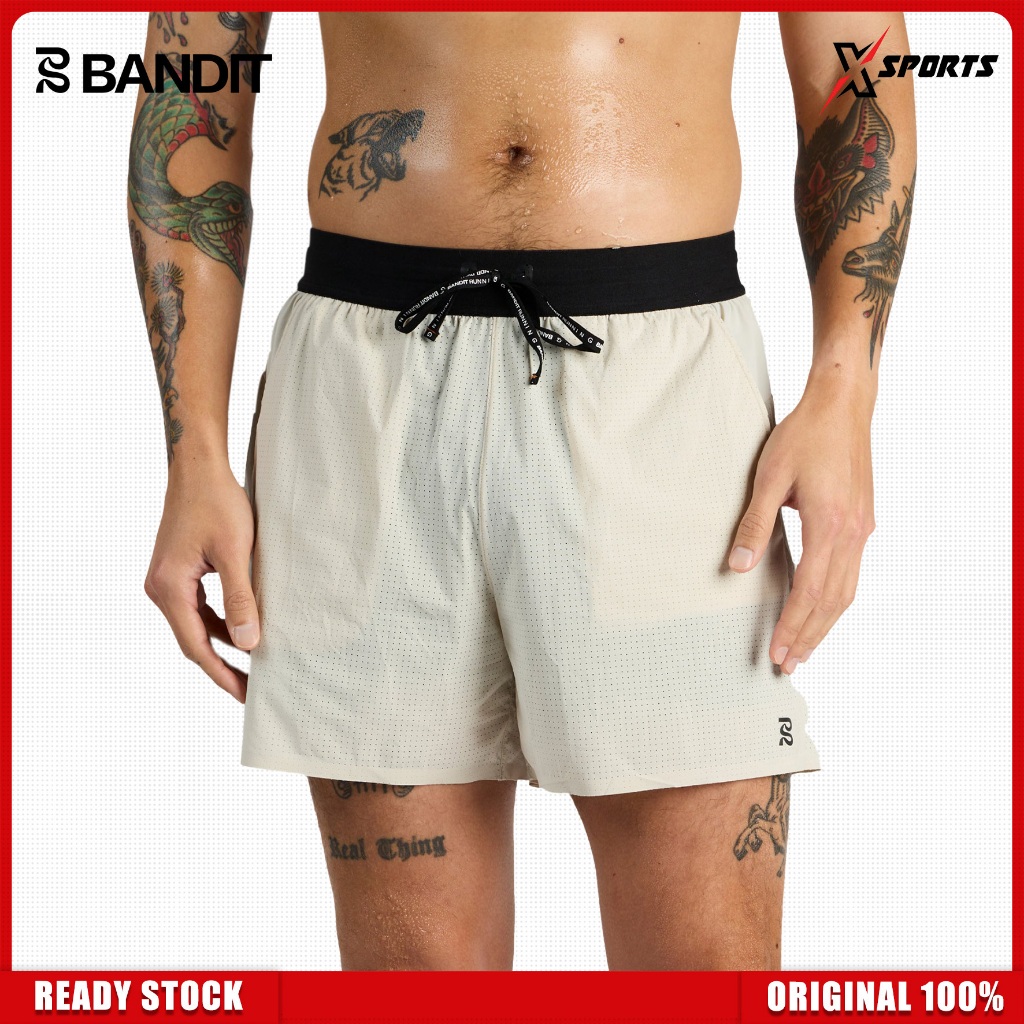 BANDIT Running Vento 5" Training Shorts Men Champagne