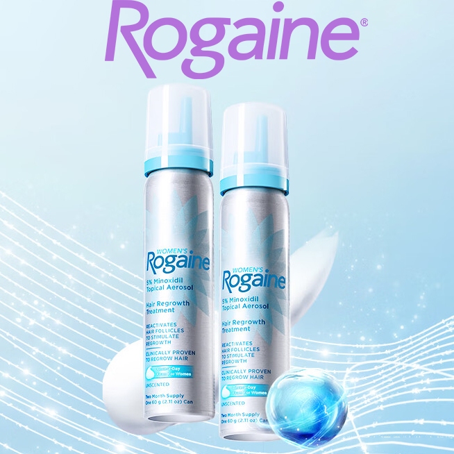 Rogaine 5% Minoxidil Unscented Foam Women's 60g