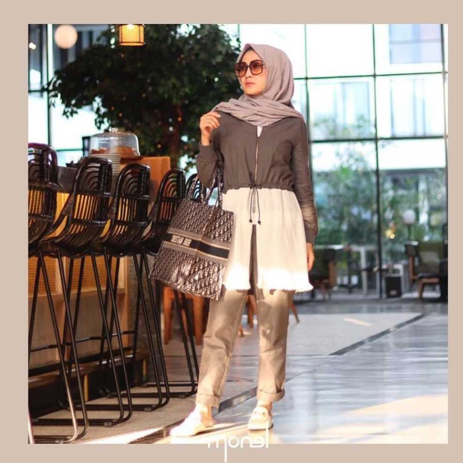 New PLEATS OUTER_BAJU MONEL_OUTER_SHIRT_BAJU MUSLIM_FASHION MUSLIM_BAJU KEKINIAN