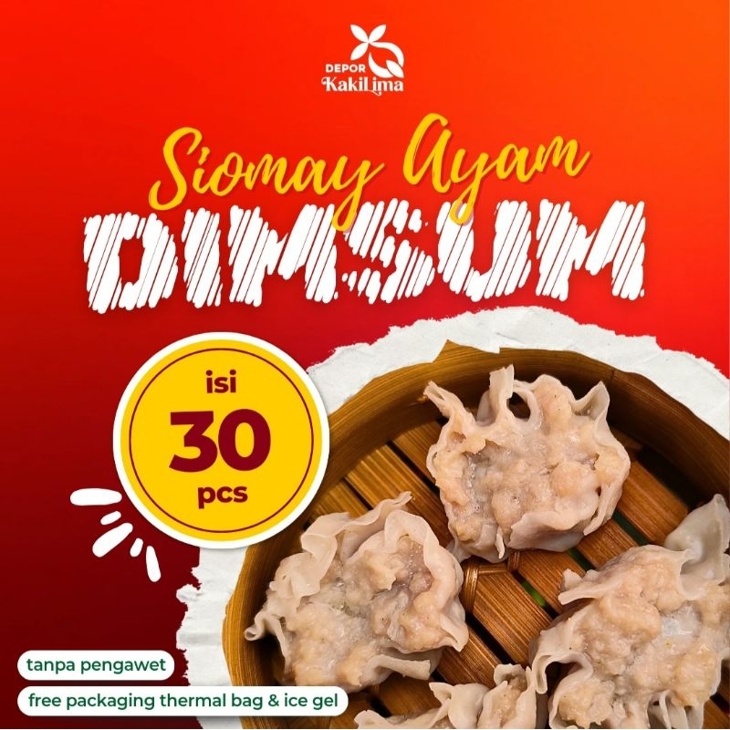 

DIMSUM | SIOMAY AYAM | FROZEN FOOD | 30 PCS/PACK