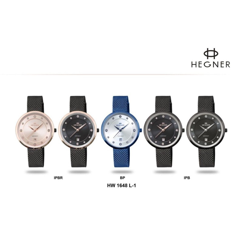 Jam Tangan Wanita HEGNER HW 1648 L-1 IPBR / BP / IPB Original Resmi