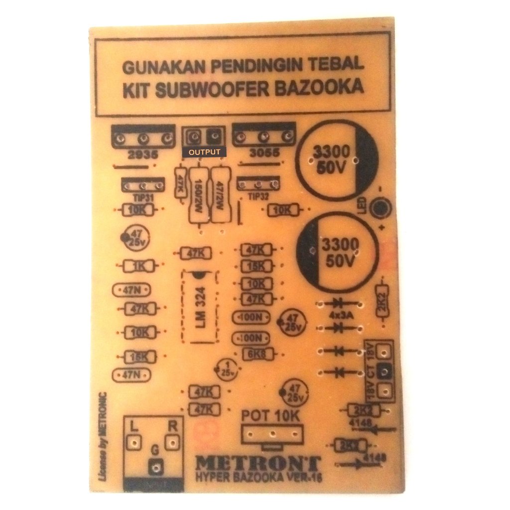PCB Subwoofer Hyper Bazooka ukuran kecil bassnya Dasyat