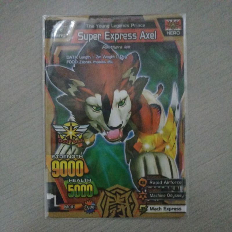 kartu animal kaiser super express axel