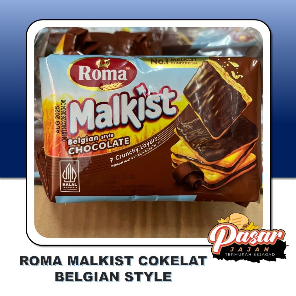 

Roma Malkist Cokelat Belgian Style 90gr