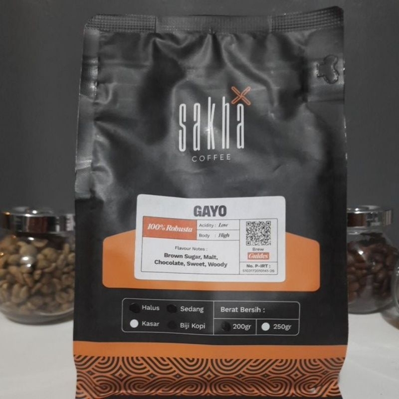 

Kopi Robusta GAYO/FLORES SAKHA Coffee 200 gr