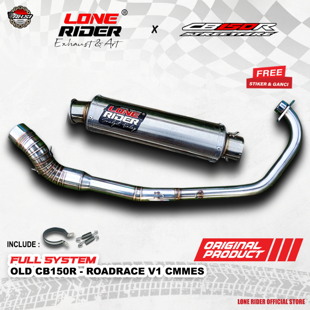 ORIGINAL LONE RIDER Roadrace V1 Old CB150R - Knalpot Racing Lone Rider Old CB150R