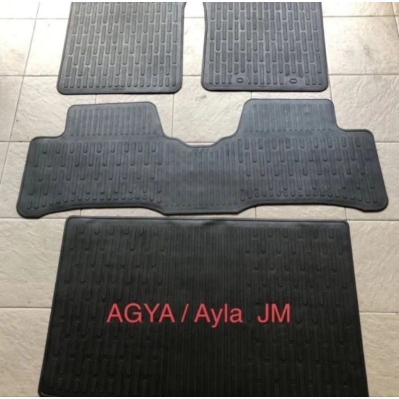 Karpet karet Mobil set Agya/ayla Jm