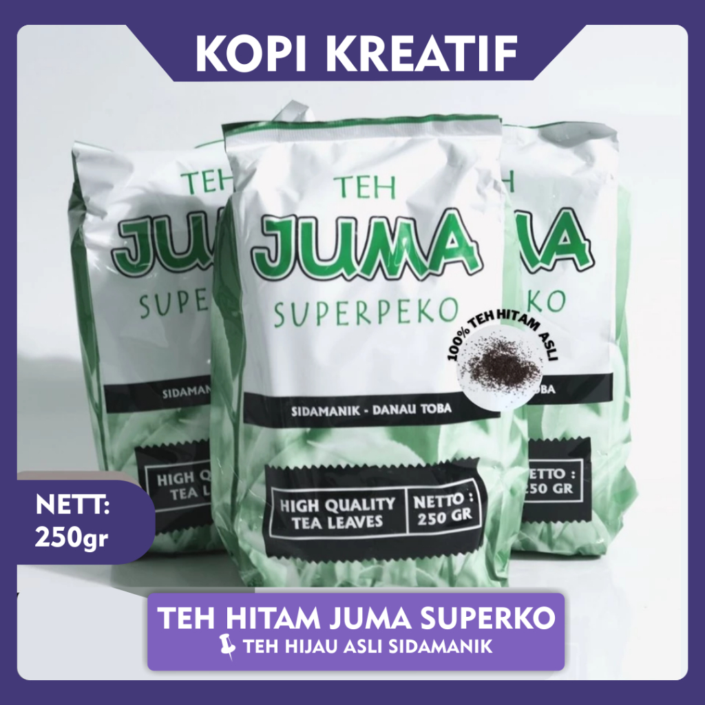 

Teh Juma Sidamanik Superperko Teh Hitam Teh Kesehatan (250gr)