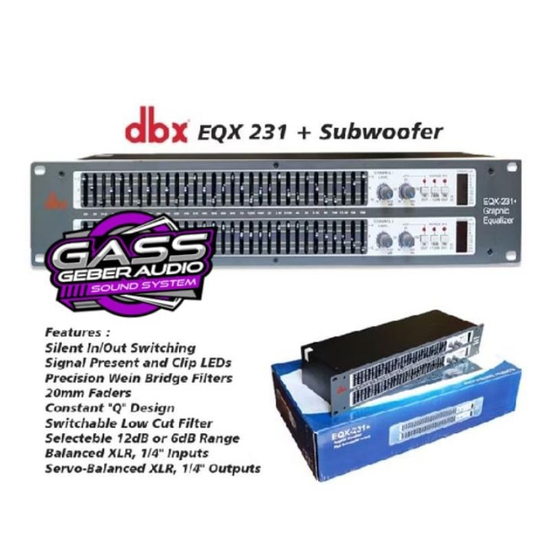 Equalizer DBX EQX 231 + SUB