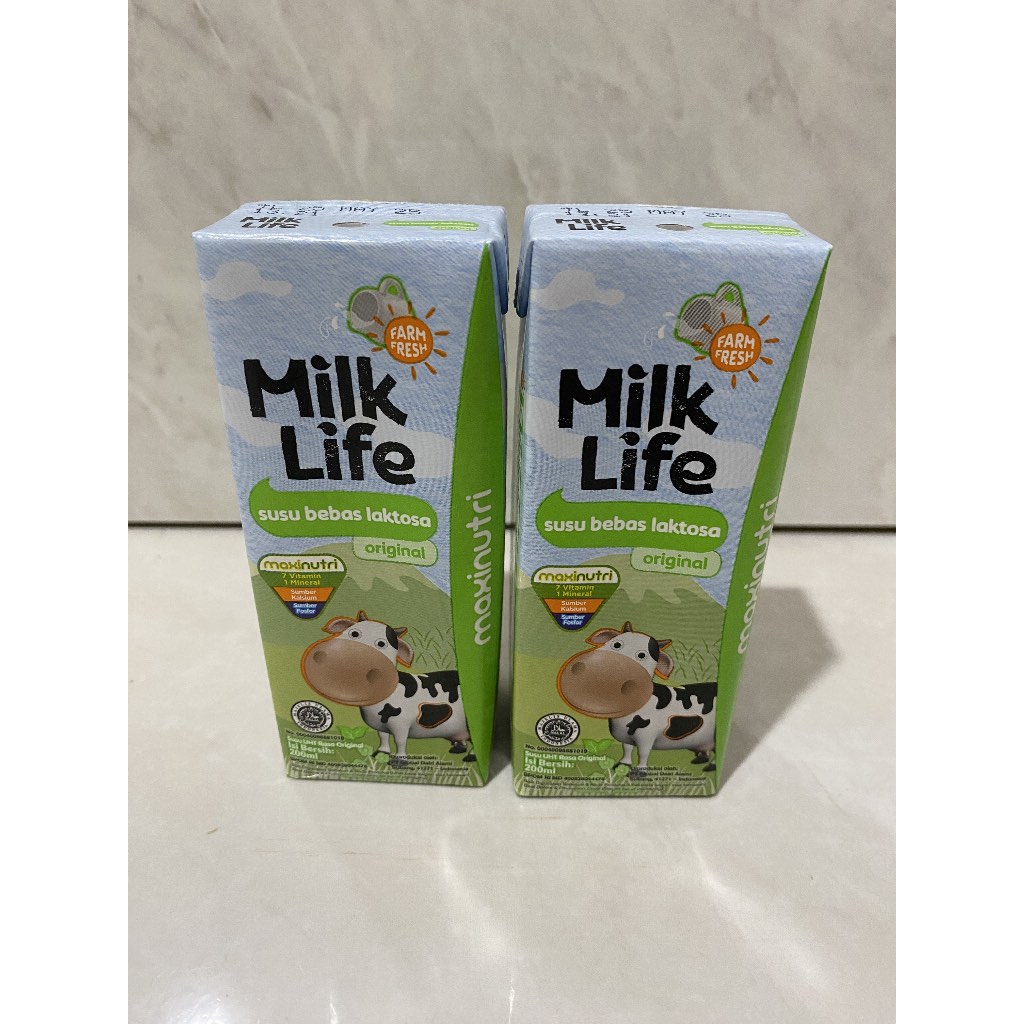 

Milk Life Susu UHT Lactose Free Bebas Laktosa 200 ml