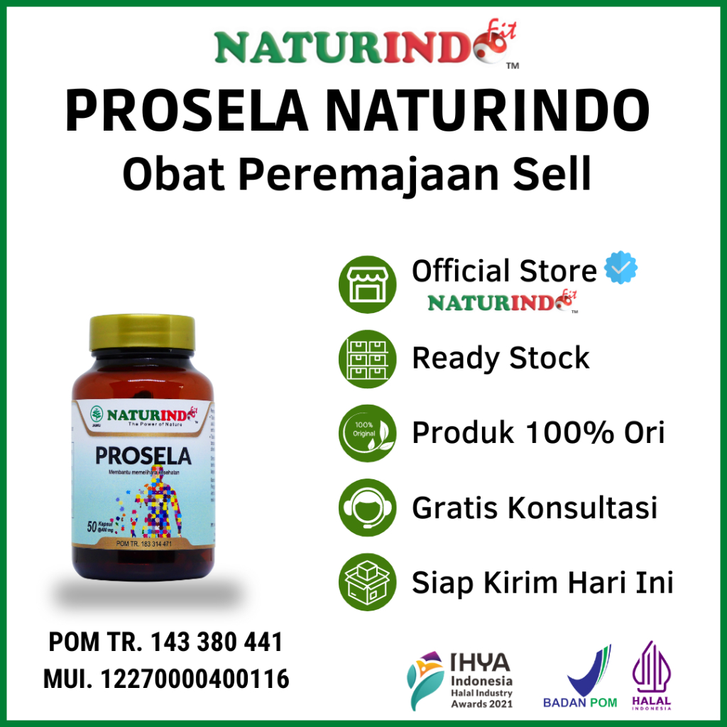 PROSELA Naturindo Obat Herbal Peremajaan Sell
