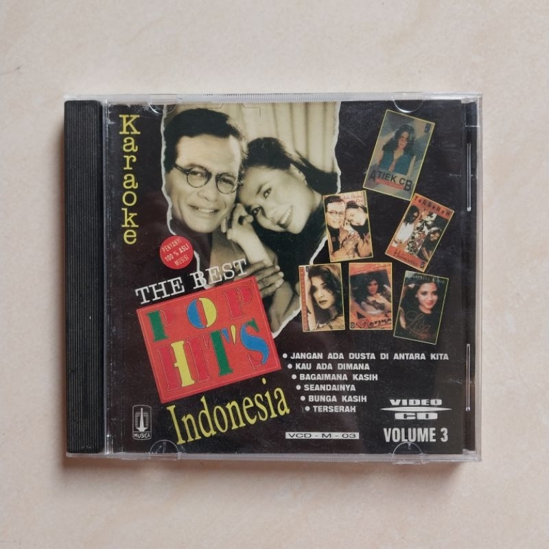 VCD THE BEST POP HITS INDONESIA KARAOKE VOLUME 3
