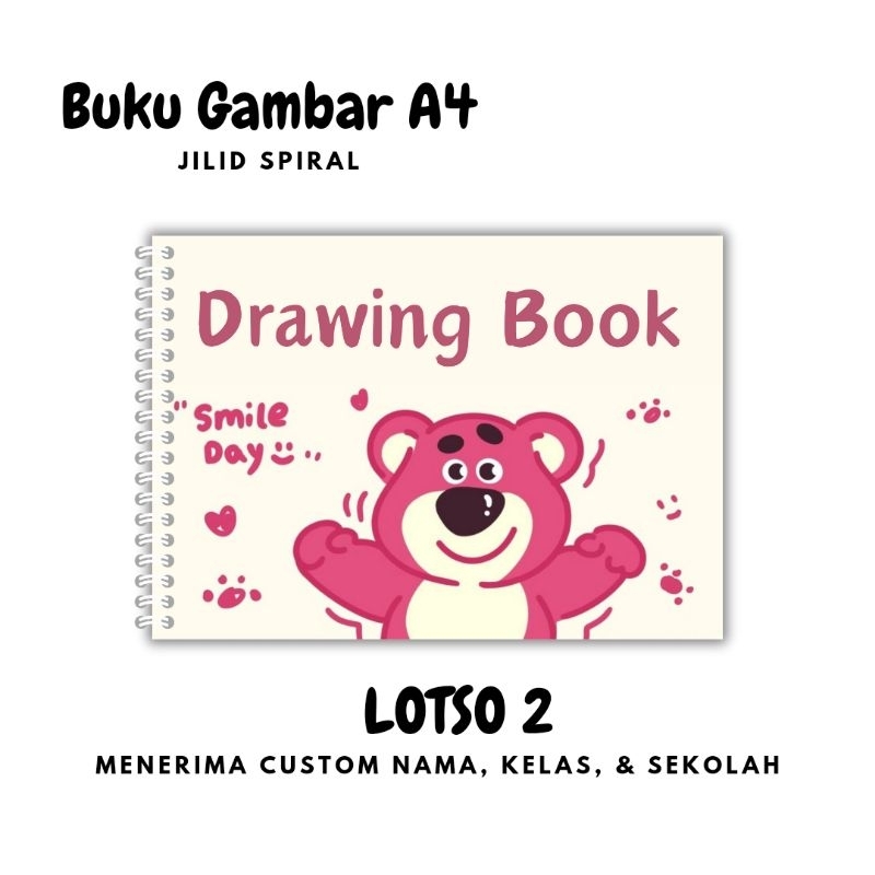 

LOTSO Drawing Book / Buku Gambar A4 Custom Nama