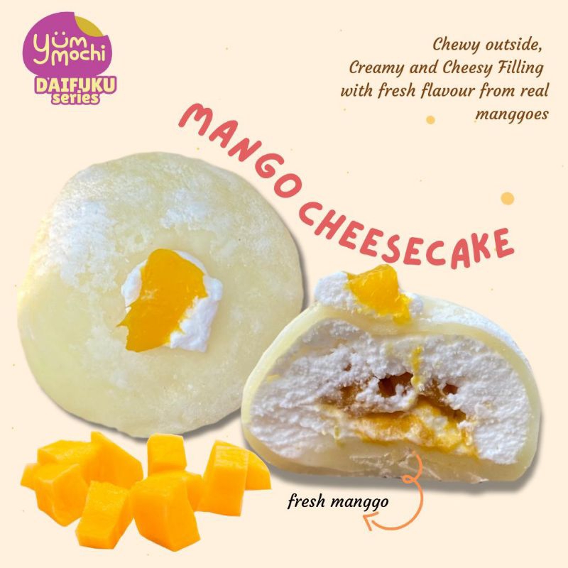

Yummochi Daifuku Mango Cheesecake