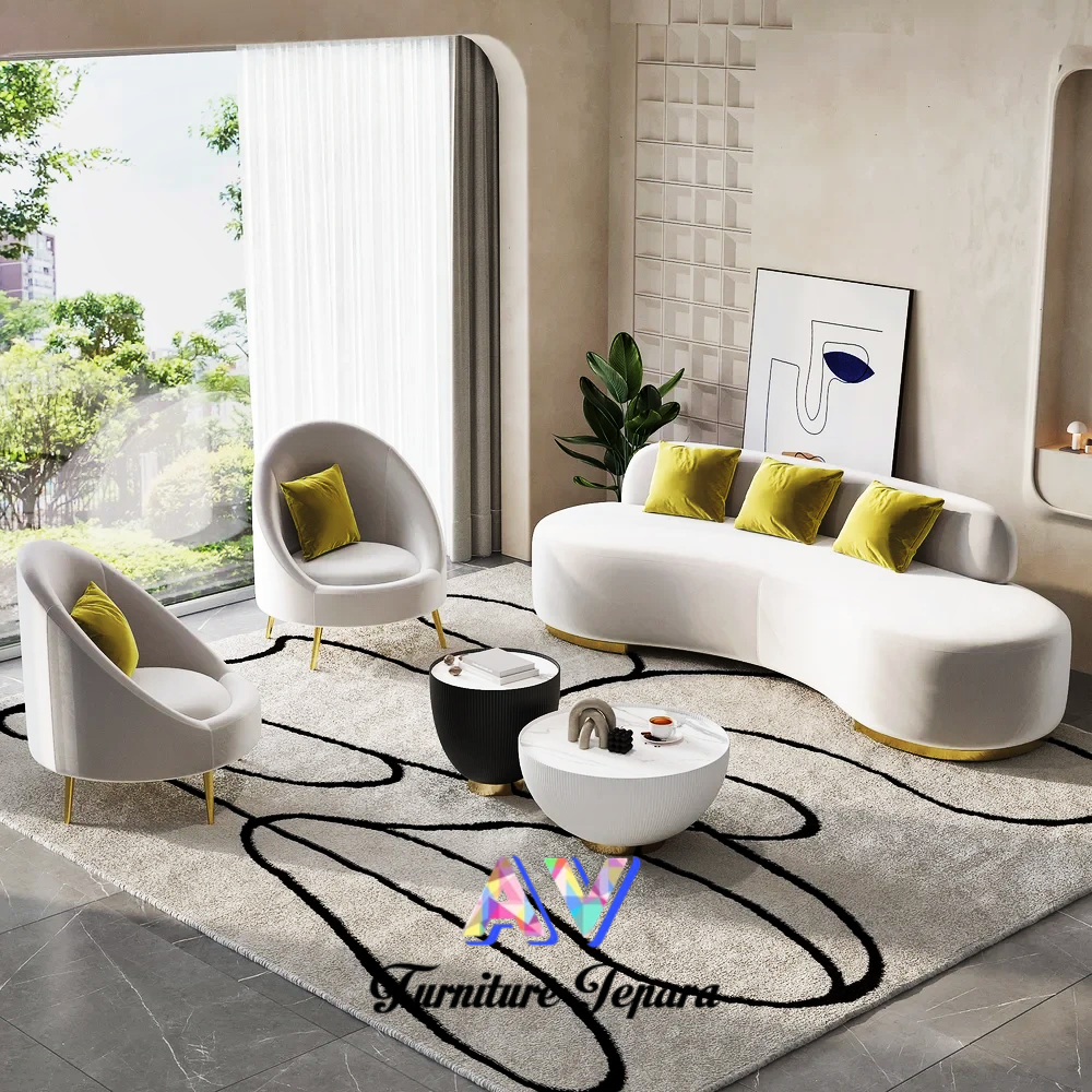 Kursi sofa Ruang tamu minimalis modern Mewah