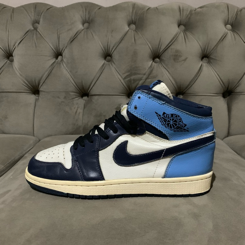 Sepatu Nike Air Jordan 1 Obsidian Blue Second Size 42