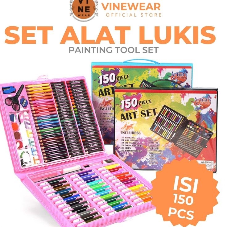 

Baru Termurah Alat Lukis Art set Isi 15 Pcs Pensil Warna Set Anak Crayon